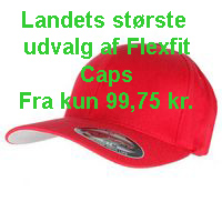 Flexfit rød caps banner