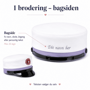 SOSU Hjælper Studenterhue Inkl. Navne brodering