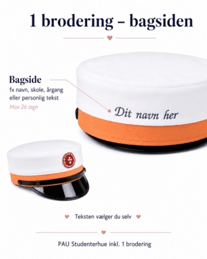 PAU Uddannelses hue med 1 brodering
