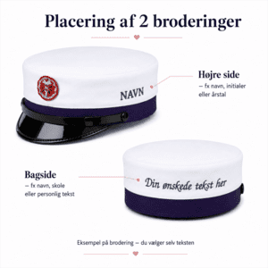 EUD Hue med 2 broderinger