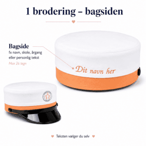 Pau uddannelses hue med 1 brodering
