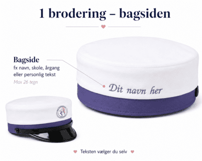 FOA - SOSU Hjælper Uddannelses Hue Inkl. 1 brodering