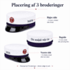 EUD Studenterhue inkl. 3 broderinger